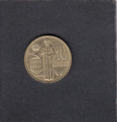 Beschrijving: 10 Centimes  RAINIER III